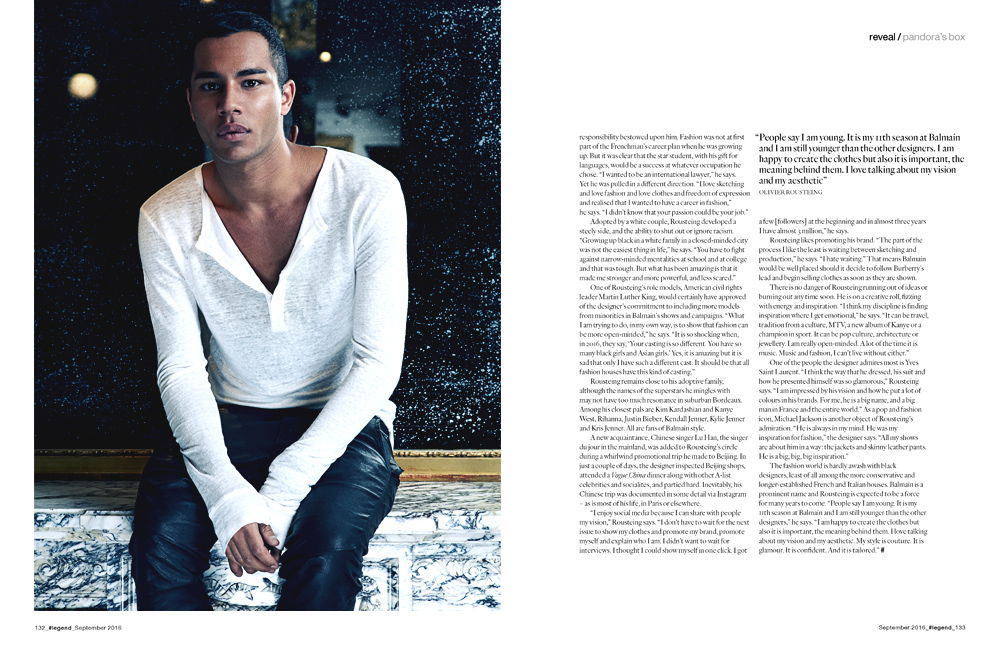 Olivier Rousteing by Franco Tettamanti
